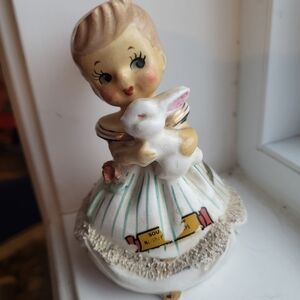 Vintage  Souvenir April Figurine Bell.